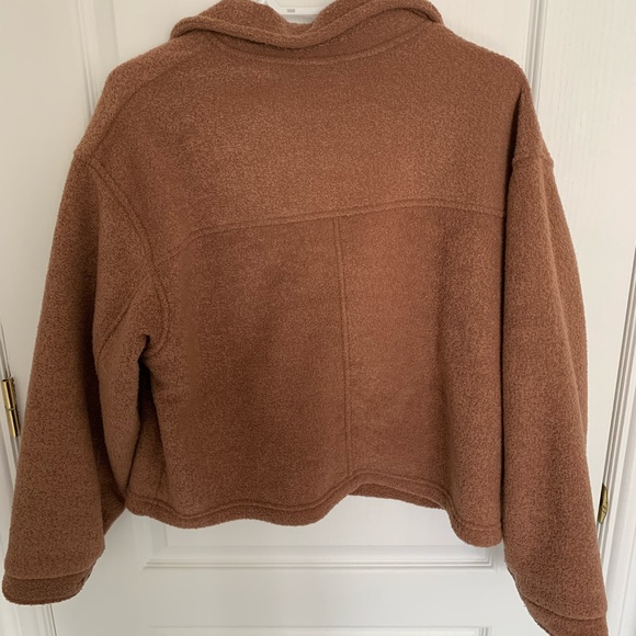 Vintage brown fleece jacket - Picture 2 of 2